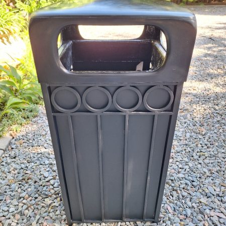SAB Classic Steel Bin with Fiberglass Canopy Lid or Steel Lid
