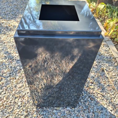 SA BINS Modern Square Steel Litter Bin